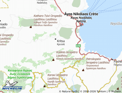 MICHELIN Kroustas map - ViaMichelin