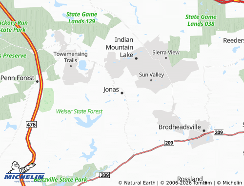 Mapa MICHELIN Jonas - ViaMichelin