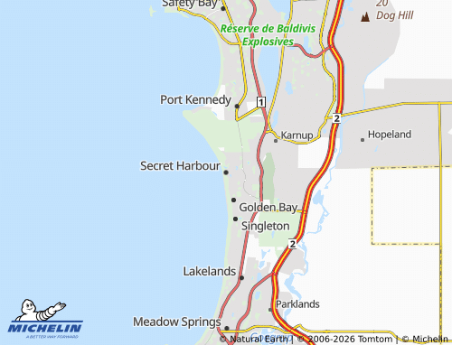 Mappa MICHELIN Secret Harbour - ViaMichelin