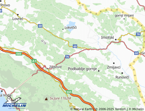 MICHELIN Poljica map - ViaMichelin