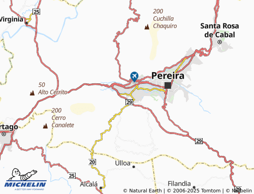 MICHELIN Perla del Sur map - ViaMichelin