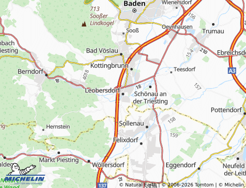 MICHELIN Leobersdorf map - ViaMichelin