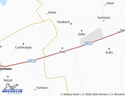 MICHELIN Gazi map - ViaMichelin