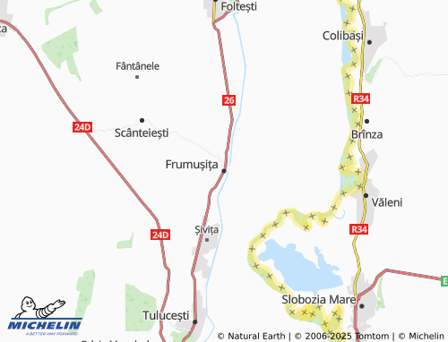 MICHELIN Frumușița map - ViaMichelin