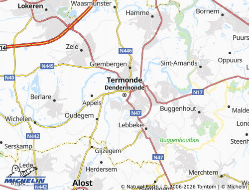 Mappa MICHELIN Dendermonde - ViaMichelin