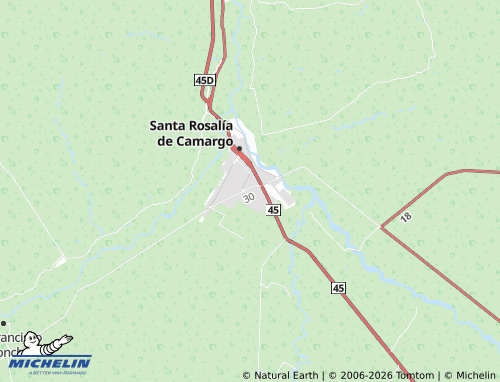 MICHELIN Rivera del Conchos map - ViaMichelin