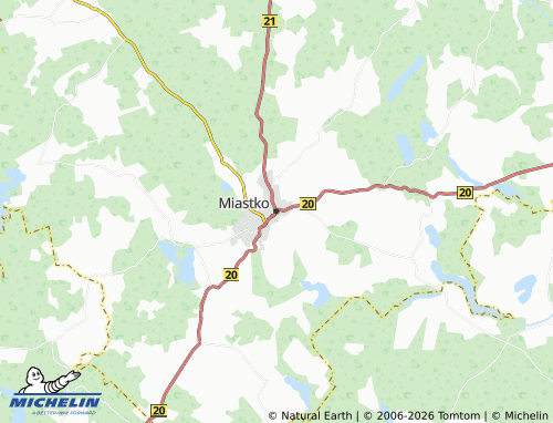 MICHELIN-Landkarte Miastko - ViaMichelin