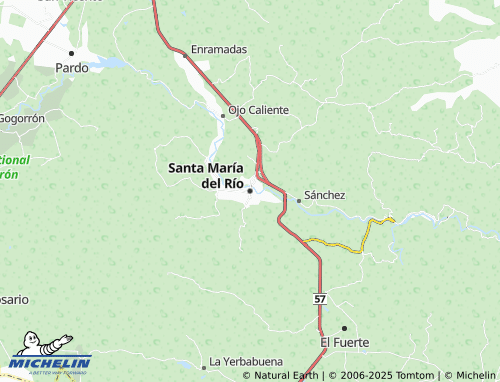 MICHELIN Santa María del Río map - ViaMichelin