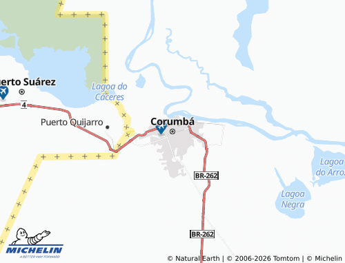 MICHELIN Corumbá map - ViaMichelin