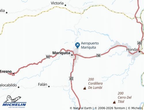Carte MICHELIN Mariquita - ViaMichelin