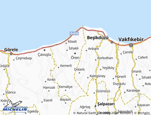 MICHELIN Camidüzü map - ViaMichelin