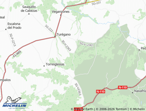 Mappa MICHELIN Caballar - ViaMichelin