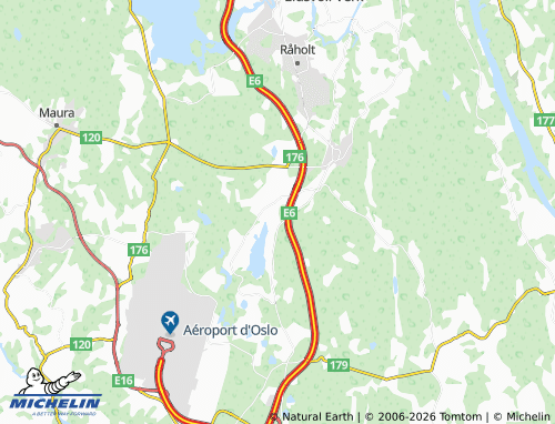 MICHELIN-Landkarte Stensrud - ViaMichelin