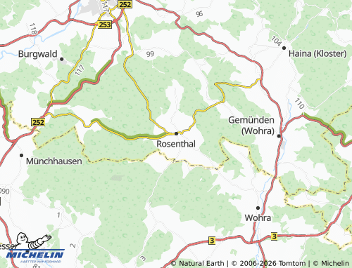 Mapa MICHELIN Rosenthal - ViaMichelin