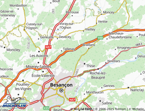 MICHELIN Les Grandes Baraques map - ViaMichelin