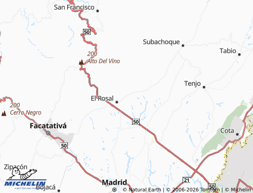 Mapa MICHELIN Santa Bárbara - ViaMichelin