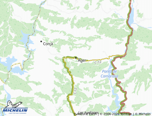 MICHELIN Àger map - ViaMichelin
