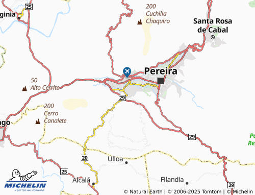 MICHELIN Tinajas map - ViaMichelin