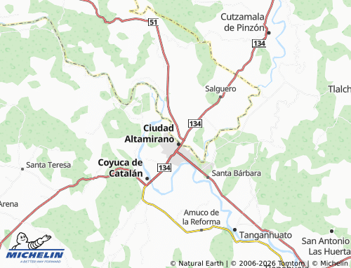 Mapa MICHELIN La Tejería - ViaMichelin