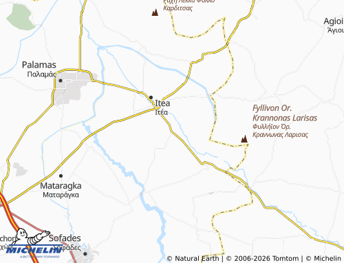 MICHELIN Fyllo map - ViaMichelin