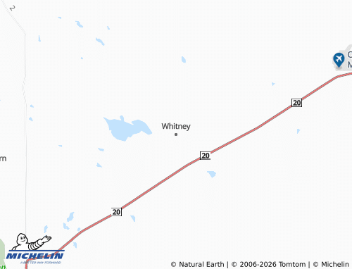 Mapa MICHELIN Whitney - ViaMichelin