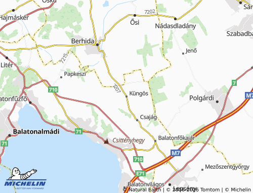 MICHELIN Küngös map - ViaMichelin