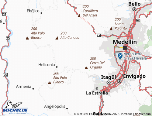 Carte MICHELIN Yarumalito - ViaMichelin
