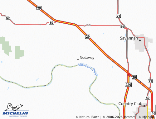 Mapa MICHELIN Nodaway - ViaMichelin