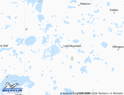 Mappa MICHELIN Leaf Mountain - ViaMichelin