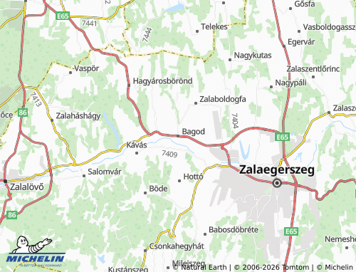 MICHELIN Bagod map - ViaMichelin