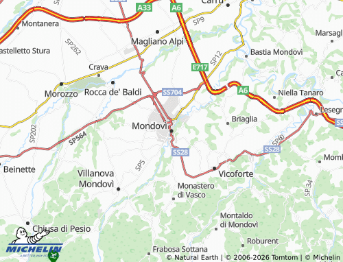 Mappa MICHELIN Mondovì - ViaMichelin