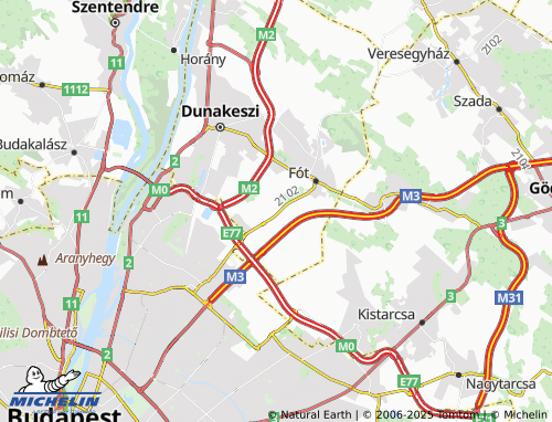 Mapa MICHELIN Fótliget - ViaMichelin