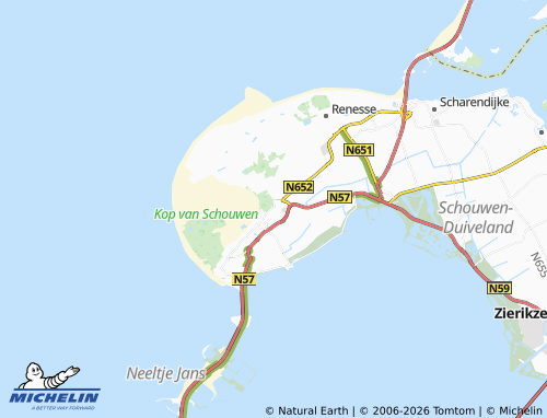 MICHELIN Burgh-Haamstede map - ViaMichelin