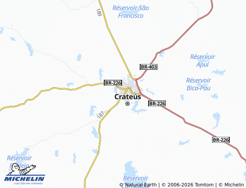 Mapa MICHELIN Planalto Bairro de Crateús - ViaMichelin