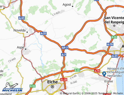 MICHELIN Casas de Alenda map - ViaMichelin