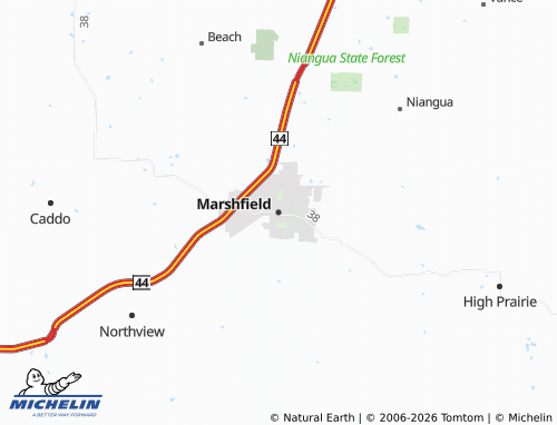 Mappa MICHELIN Marshfield - ViaMichelin