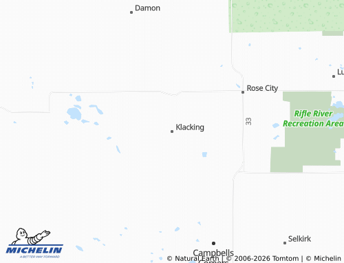 Mappa MICHELIN Klacking - ViaMichelin