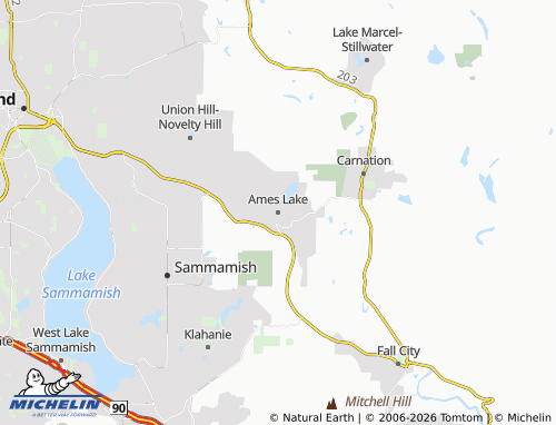 Mapa MICHELIN Ames Lake - ViaMichelin