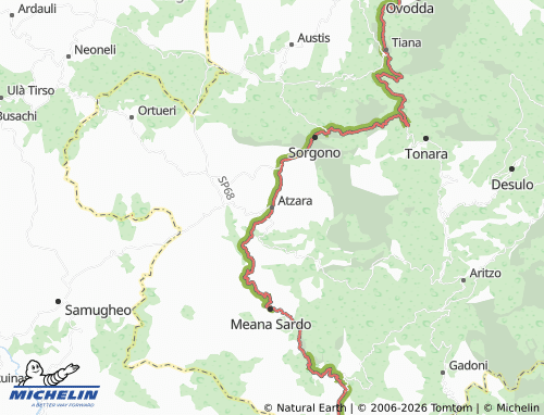 MICHELIN Atzara map - ViaMichelin
