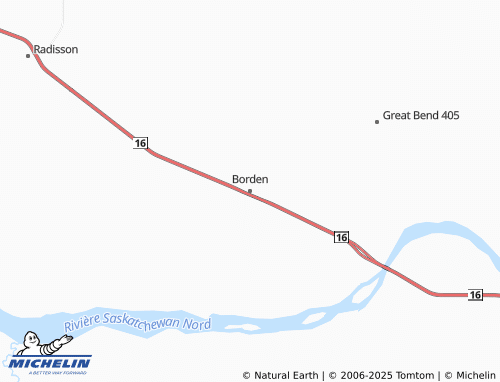 MICHELIN Borden map - ViaMichelin