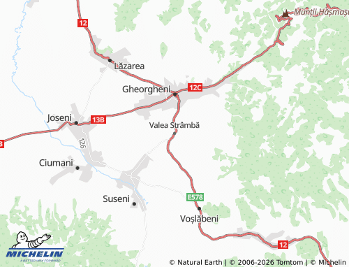 Mappa MICHELIN Valea Strâmbă - ViaMichelin