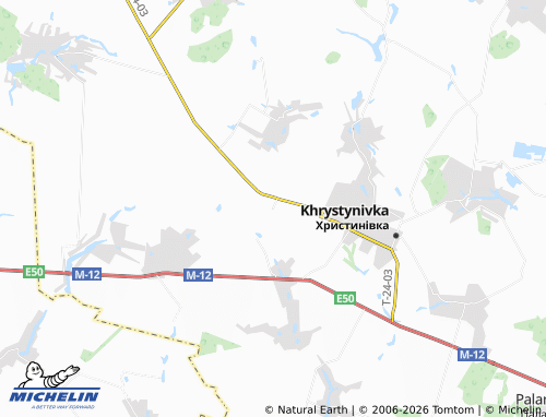 MICHELIN Ivanivka map - ViaMichelin