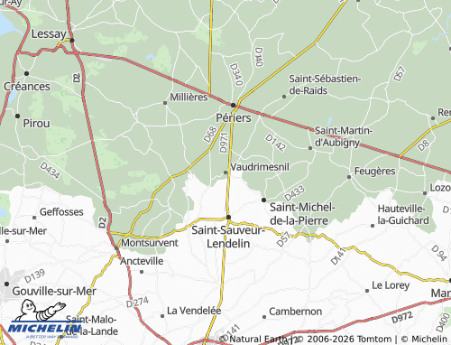 MICHELIN Vaudrimesnil map - ViaMichelin