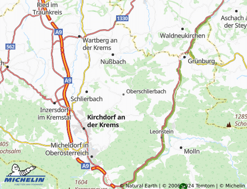 MICHELINLandkarte Oberschlierbach ViaMichelin