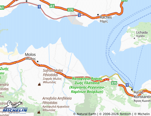 MICHELIN Neo Thronio map - ViaMichelin