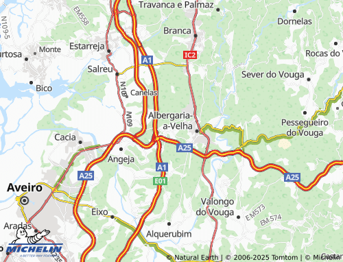 Mapa MICHELIN Sobreiro - ViaMichelin