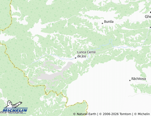 Mappa MICHELIN Lunca Cernii de Jos - ViaMichelin