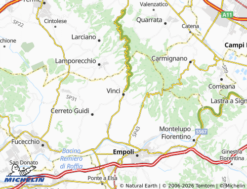 Mapa MICHELIN Vinci - ViaMichelin