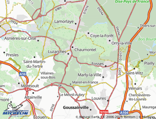 Carte MICHELIN Thimécourt - ViaMichelin