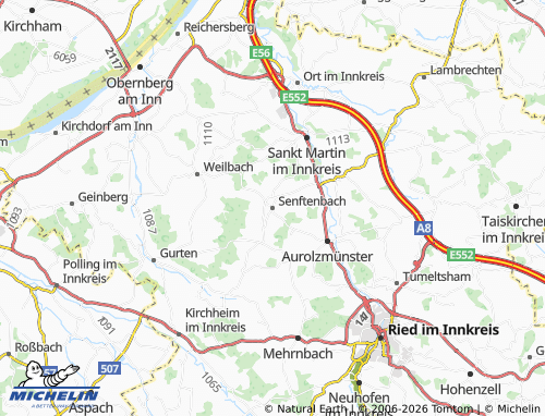 MICHELIN Senftenbach map - ViaMichelin